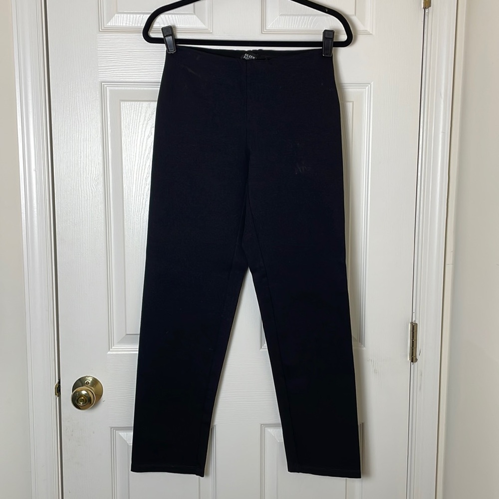 Eileen Fisher: Flat Front Slim Ponte Pant